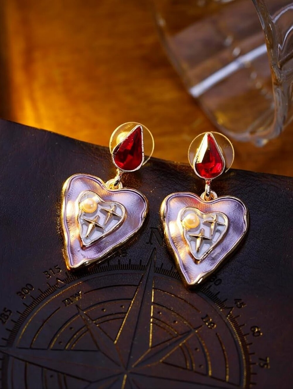 Painted Irregular Dangle Earrings Color Enamel Drop